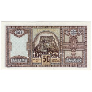 Słowacja, 50 korun 1940 SPECIMEN