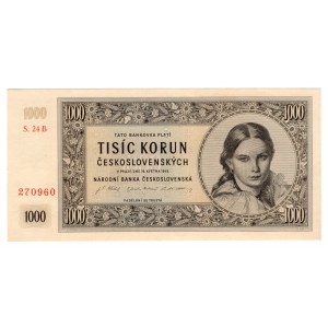 Czechosłowacja, 1000 korun 1945