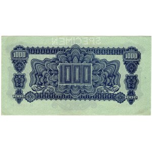 Czechosłowacja, 1000 korun 1944, SPECIMEN
