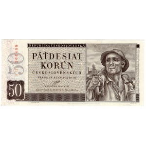 Czechosłowacja, 50 korun 1950