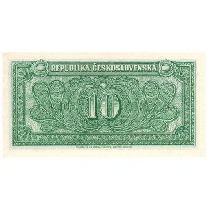 Czechosłowacja, 10 korun 1945 SPECIMEN