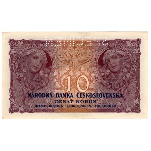 Czechosłowacja, 10 korun 1927, SPECIMEN