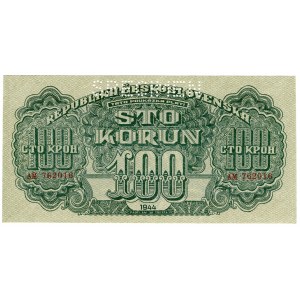 Czechoslovakia, 100 korun 1944, SPECIMEN