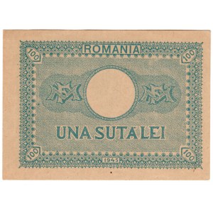 Rumunia, 100 lei 1945