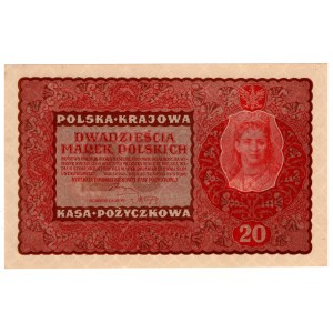 Polska, 20 marek polskich 1919, II seria EC