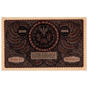 Polska, 1000 marek polskich 1919, III seria AG