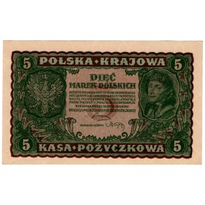 Poland, 5 Polish marks 1919, 2nd series CQ