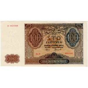 Polen, 100 Zloty 1941, Serie D
