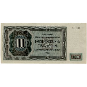 Protektorat Czech i Moraw, 1000 korun 1942 SPECIMEN