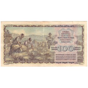 Jugosławia, 100 dinara 1953
