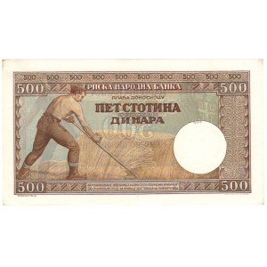 Serbia, 500 dinara 1942