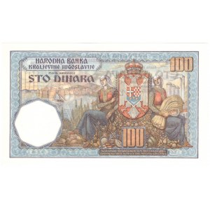 Juhoslávia, 100 dinárov 1934