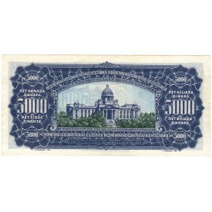 Yugoslavia, 5000 dinars 1955