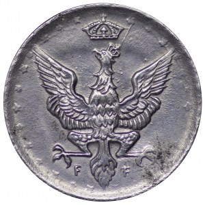 Polska, Królestwo Polskie, 10 fenigów 1918