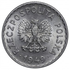 Polska, 1 złoty 1949
