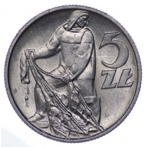 Polsko, 5 zlotých 1959 - jemný twist