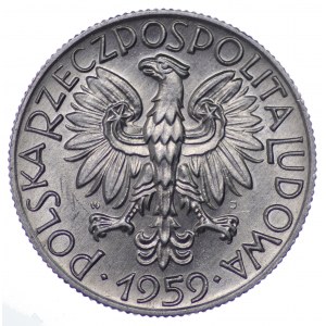 Polsko, 5 zlotých 1959 - jemný twist