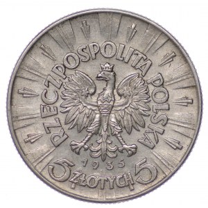 Polska, II RP, 5 złotych Piłsudski 1935