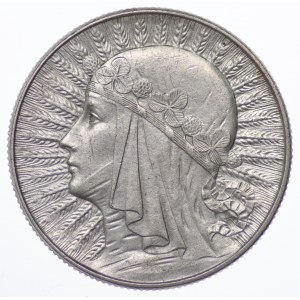 Polska, II RP, 5 złotych Głowa Kobiety 1933