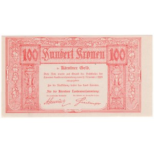 Rakousko (Korutany), 100 korun 1918
