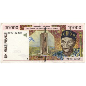 Wybrzeże Kości Słoniowej, 10.000 francs 2001 A