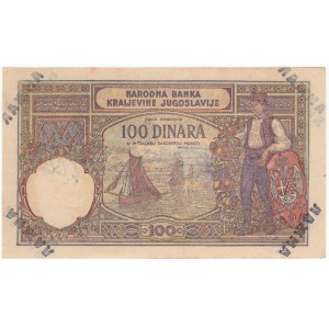 Jugosławia, 100 dinara 1929 - fałszerstwo, z epoki
