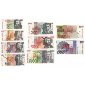 Słowenia, (10.000, 5.000, 200 tolarjev 2001-2004), (10,20,50,100 tolarjev 1992)