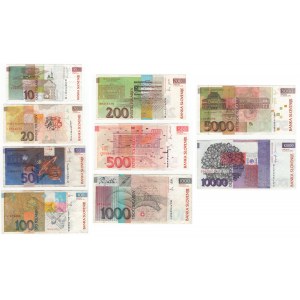 Słowenia, (10.000, 5.000, 200 tolarjev 2001-2004), (10,20,50,100 tolarjev 1992)