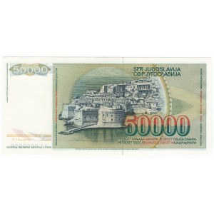 Jugosławia, 50.000 dinara 1988 SPECIMEN