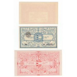 Rakúsko(Korutánsko) 1918, sada 3 kusov(10 korún, 20 korún, 100 korún)