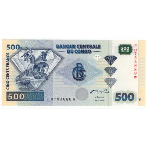 Kongo, 500 francs 2002
