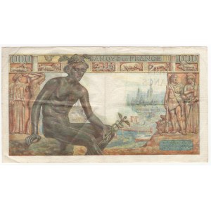 Francja, 1000 francs 1943