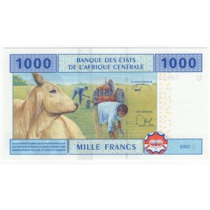 Państwa Afryki Środkowej, 1000 francs 2002
