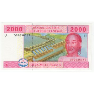 Państwa Afryki Środkowej, 2000 francs 2002