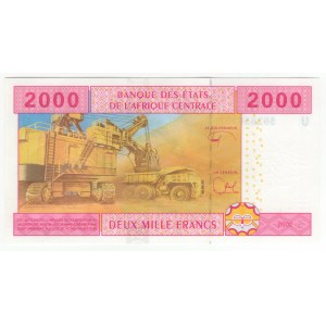 Central African States, 2000 francs 2002