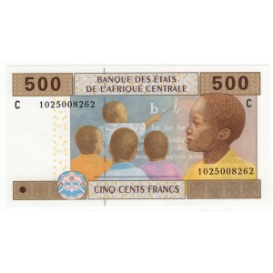 Państwa Afryki Środkowej, 500 francs 2002