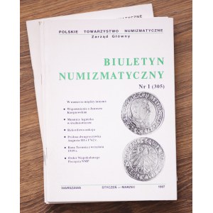 Biuletyn Numizmatyczny, Polskie Towarzystwo Archeologiczne, komplet 4 sztuk - 1997