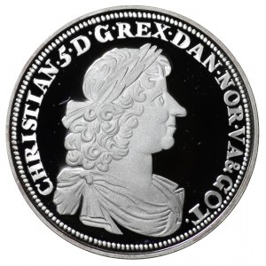 Niemcy, medal Christian 1678 - oficjalna kopia, srebro