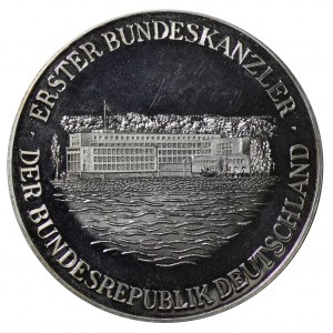 Medal Niemcy 100 Jahre Konrad Adenauer 1976 - srebro