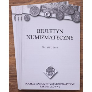 Biuletyn Numizmatyczny, Polskie Towarzystwo Archeologiczne, komplet 4 sztuk - 2010