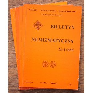 Biuletyn Numizmatyczny, Polskie Towarzystwo Archeologiczne, komplet 4 sztuk - 2003
