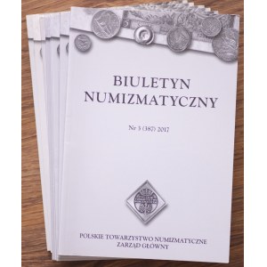 Biuletyn Numizmatyczny, Polskie Towarzystwo Archeologiczne, komplet 10 sztuk - 2006(1 sztuka), 2007(2 sztuki), 2008(2 sztuki), 2010(1 sztuka), 2012(1 sztuka), 2020(2 sztuki), 2017(1 sztuka)