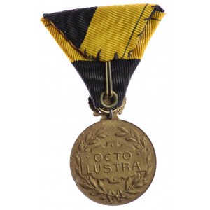 Austro-Węgry, Franciszek Józef I (1848-1916), Medal Octo Lustra 1908 - KOPIA