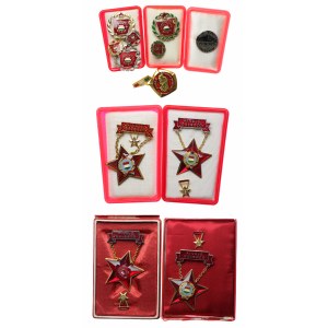 Węgry, (4 x Odznaka wzorowy pracownik, 3 x Odznaka brygady socjalistycznej ) zestaw 9 sztuk