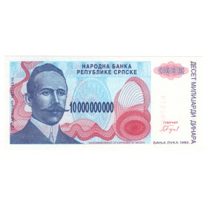 Bosnia and Herzegovina, 10 billion dinars 1993