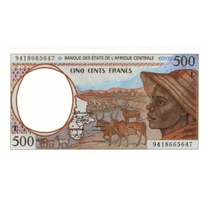 Państwa Afryki Środkowej, 500 francs 1999