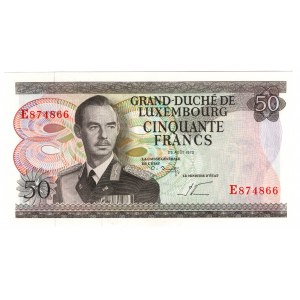 Luksemburg, 50 francs 1972