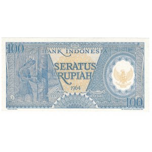 Indonezja, 100 rupiah 1964