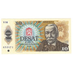 Československo, 10 korun 1986