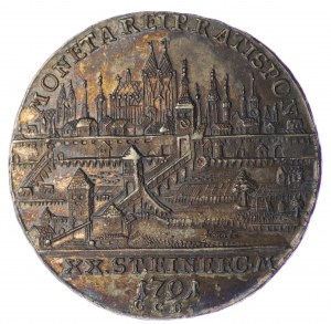 Niemcy, Regensburg, 1/2 talara 1791 - pięknie zachowane